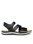 Sandały damskie - Geox Sandały D Sandal Vega D35R6A 000BC C9997 Czarny - miniaturka - grafika 1