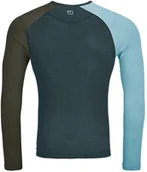 Bielizna sportowa męska - Bielizna termoaktywna Ortovox 120 Comp Light Long Sleeve - dark arctic grey - miniaturka - grafika 1