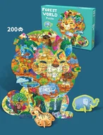 Zabawki interaktywne dla dzieci - Zestaw Puzzli 200el. Safari - miniaturka - grafika 1