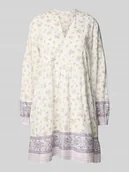 Sukienki - Sukienka casualowa rozkloszowana ze wzorem na całej powierzchni - miniaturka - grafika 1