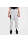 Spodnie i spodenki dla dziewczynek - Joggery dziewczęce Nike Tech Fleece - Szary - miniaturka - grafika 1