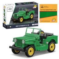 Klocki - KLOCKI COBI 24517 Samoch��d JEEP WILLYS CJ-2A YOUNGTIMER 111 El. + P��YTKA - miniaturka - grafika 1