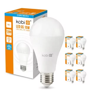 Zestaw 6x żarówka LED GS E27 15W barwa zimnobiała - Żarówki LED - miniaturka - grafika 1