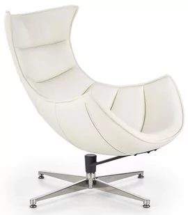 Fotel wypoczynkowy ELIOR Lavos, biały, 57x65x78 cm - Fotele - miniaturka - grafika 1
