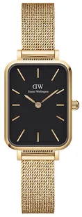 Zegarek Zegarek Daniel Wellington DW00100557 Quadro Pressed Evergold Black - Zegarki damskie - miniaturka - grafika 1
