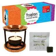 Kadzidła i dodatki - Aromatan Cosmetics Kadzidła w kostkach Aromafume Mix zapachów + Dyfuzor - miniaturka - grafika 1