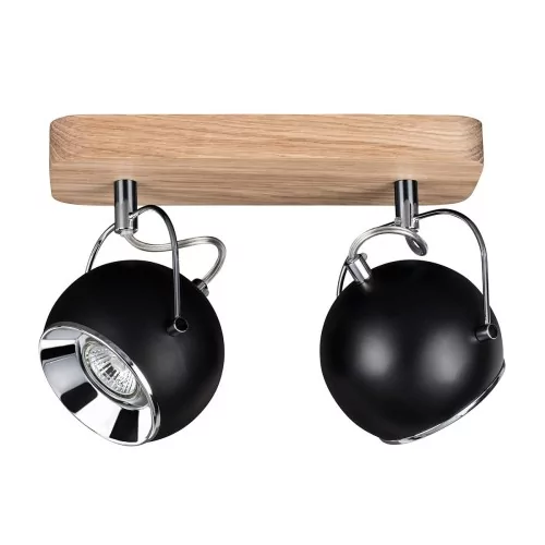 Spotlight Ball Wood Sufitowa Spot-Light 5133274 Drewno Dębowe/Metal