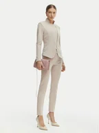 Spodnie damskie - Rinascimento Spodnie materiałowe CFC0127865003 Beżowy Slim Fit - miniaturka - grafika 1