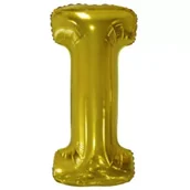 Balony i akcesoria - Balon foliowy litera I złota 40,5x86cm - miniaturka - grafika 1