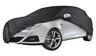 Akcesoria motoryzacyjne - Walser Premium plandeka samochodowa do użytku wewnątrz pomieszczeń, miękka, oddychająca, do zastosowania wewnątrz, pyłoszczelna plandeka ochronna na zimę, czarna, rozmiar 2: 4,0-4,6 m x 1,4 m (dł. x - miniaturka - grafika 1
