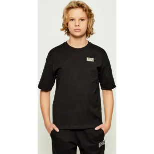 EA7 T-shirt Regular Fit - Koszulki dla chłopców - miniaturka - grafika 1