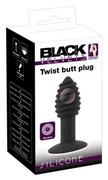 Wibratory analne - Black Velvets Twist butt plug - miniaturka - grafika 1
