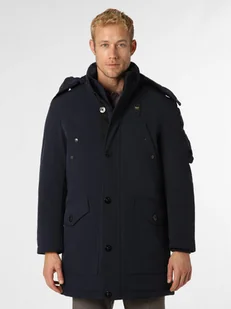 Blauer Męska parka funkcyjna Mężczyźni niebieski jednolity, XL - Kurtki męskie - miniaturka - grafika 1