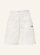 Spodenki damskie - Adidas Originals Szorty Pinstripe weiss - miniaturka - grafika 1