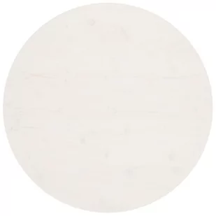 Blat stołu, biały, Ø90x2,5 cm, lite drewno sosnowe - Blaty meblowe i parapety okienne - miniaturka - grafika 2