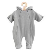 Kombinezony dla dzieci - Niemowlęcy Kombinezon Z Kapturem New Baby Frosty Grey 68 (4-6M) - miniaturka - grafika 1