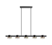 Lampy sufitowe - LED Żyrandol na lince MIRELLA 5xGX53/6W/230V czarny - miniaturka - grafika 1