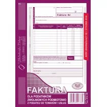 MICHALCZYK Prokop Prokop Faktura dla podatników zwolnionych podmiotowo z podatku od towarów i usług A5 202-3E WIKR-930751 - Druki akcydensowe - miniaturka - grafika 2