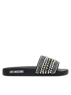 LOVE MOSCHINO Klapki JA28352G0MJAA000 Czarny - Klapki i japonki damskie - miniaturka - grafika 1