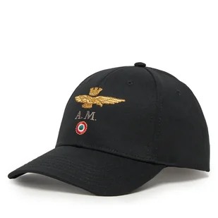 Czapka z daszkiem Aeronautica Militare 251HA1100CT2848 Czarny - Czapki męskie - miniaturka - grafika 1