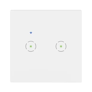 Włącznik podwójny WiFi Tuya Biały ORNO - Inne akcesoria elektryczne - miniaturka - grafika 1