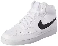 Sneakersy męskie - NIKE Męskie sneakersy Court Vision Mid Next Natura, biały czarny biały, 19 EU - miniaturka - grafika 1