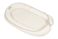 Kokony niemowlęce - Gniazdko niemowlęce Prestige muslin designe 55x80 biało beżowe w kwiatuszki materacyk pozycjonujący - miniaturka - grafika 1