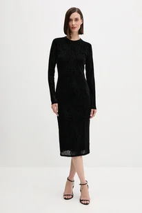 Joop! sukienka kolor czarny midi dopasowana 30048292 - Sukienki - miniaturka - grafika 1