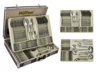 Zestawy sztućców - Hoffner Sztućce w walizce HF 7207 satyna 72 elementy zestaw widelce łyżki HF 2660 7207 6225 7330 - miniaturka - grafika 1