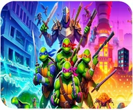 Podkładki pod mysz - PODKŁADKA POD MYSZKĘ Z ŻÓŁWIE NINJA BAJKI PREZENT -TEKST -29X36 - miniaturka - grafika 1