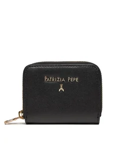 Patrizia Pepe Mały Portfel Damski 8Q0022/L061-K103 Czarny - Portfele - miniaturka - grafika 1