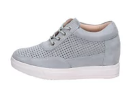 Sneakersy damskie - M.Daszyński Szare sneakersy damskie M.DASZYŃSKI SA143-1 - M.Daszyński - miniaturka - grafika 1