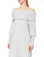 Sukienki - ONLY Damska sukienka Onlstay L/S Cowlneck Cs KNT, jasnoszary melanżowy, L - miniaturka - grafika 1