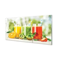 Dekoracje domu - Szklany panel Koktajle truskawka kiwi 120x60 cm - miniaturka - grafika 1