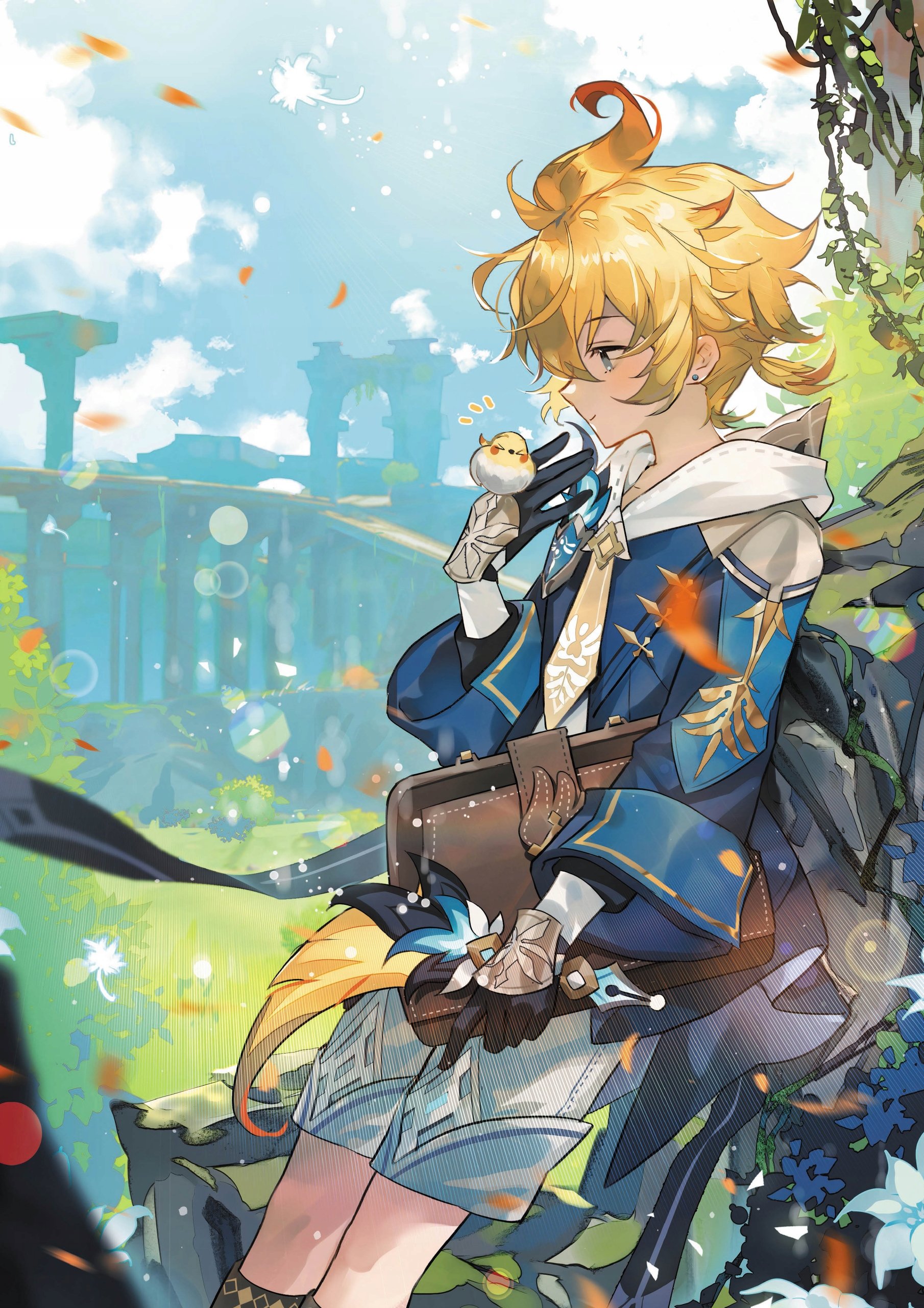 Plakat A1 Genshin Impact Anime Gra Mika Schmidt
