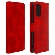 Etui i futerały do telefonów - Etui Stand Folio z kieszeniami na karty do Samsunga Galaxy S20 - czerwone - miniaturka - grafika 1