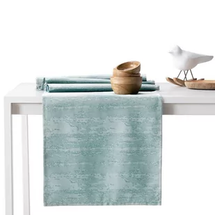 Bieżnik plamoodporny AMELIAHOUSE Vesta, miętowy, 30x80 cm - Obrusy i serwetki - miniaturka - grafika 1
