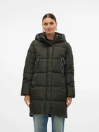 Kurtki damskie - Vero Moda Płaszcz pikowany "Nova" w kolorze zielonym - miniaturka - grafika 1