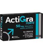 Potencja i libido - Actigra Forte 50 mg 4 tabletki powlekane - miniaturka - grafika 1