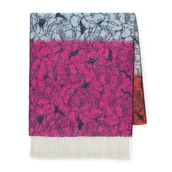 Apaszki i szaliki męskie - Szal damski w kwiatowy wzór multikolor - miniaturka - grafika 1