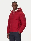 Kurtki męskie - Tommy Hilfiger Kurtka puchowa MW0MW40616 Czerwony Regular Fit - miniaturka - grafika 1