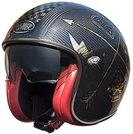 Kaski motocyklowe - PREMIER HELMET VINTAGE CARBON NX GOLD CHROM, CZARNY/ZŁOTY CHROM, XL - miniaturka - grafika 1