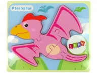 Puzzle - DLA DZIECI DREWNIANE PUZZLE DINOZAUR - miniaturka - grafika 1
