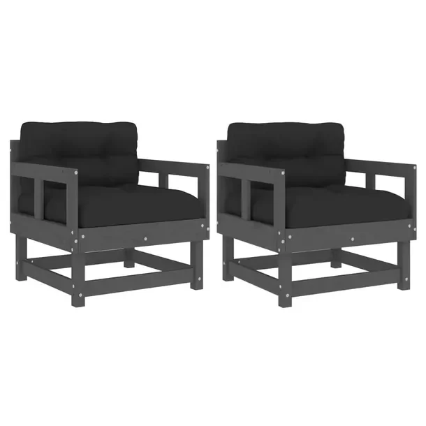 2x Fotel Krzesło Ogrodowe Drewniane Sofa Do Ogrodu Na Taras Balkon