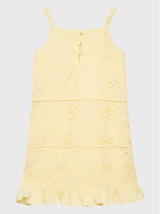 Guess Sukienka letnia J3GK23 WFGJ0 Żółty Regular Fit - Sukienki i spódniczki dla dziewczynek - miniaturka - grafika 1