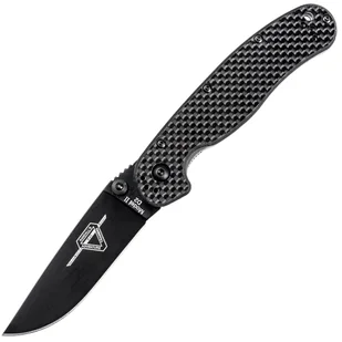 Nóż składany Ontario Rat 2 Folder Carbon Fiber Black D2 - Noże - miniaturka - grafika 1