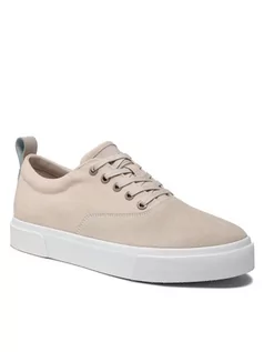 Koszulki i topy damskie - Calvin Klein Sneakersy Low Top Lace Up Skate Cv Mix HM0HM00321 Beżowy - grafika 1