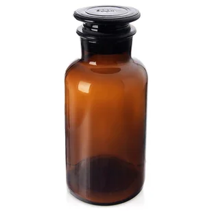 Pojemnik kuchenny na żywność jedzenie szklany brązowy z korkiem szeroką szyjką 500 ml ORION 127591 - Pojemniki kuchenne - miniaturka - grafika 1