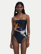 Stroje kąpielowe - Desigual Strój kąpielowy Colibri 25SWMK10 Czarny - miniaturka - grafika 1