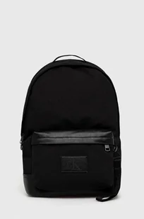 Calvin Klein Jeans plecak męski kolor czarny duży gładki - Plecaki - miniaturka - grafika 1